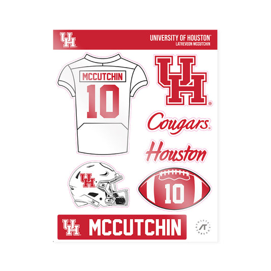 Houston - NCAA Football : Latreveon McCutchin - Sticker Sheet-0