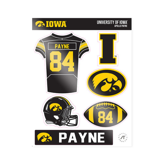 Iowa - NCAA Football : Apollo Payne - Sticker Sheet-0