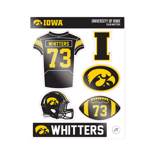 Iowa - NCAA Football : Colin Whitters - Sticker Sheet-0