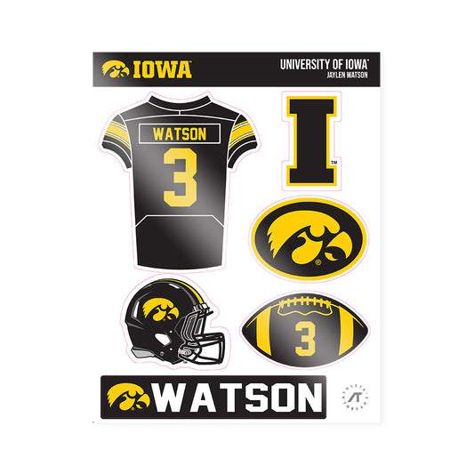 Iowa - NCAA Football : Jaylen Watson - Sticker Sheet-0