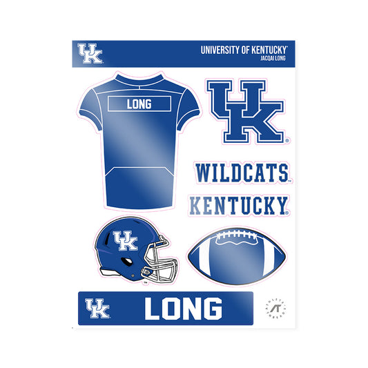 Kentucky - NCAA Football : JacQai Long - Sticker Sheet-0