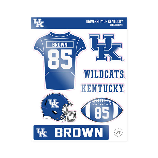 Kentucky - NCAA Football : Elijah Brown - Sticker Sheet-0