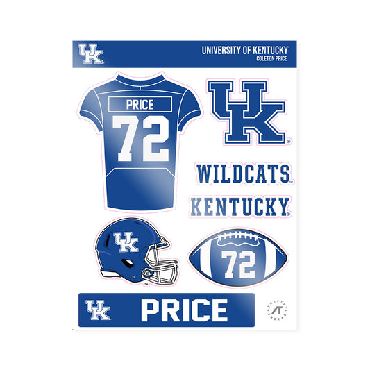 Kentucky - NCAA Football : Coleton Price - Sticker Sheet-0