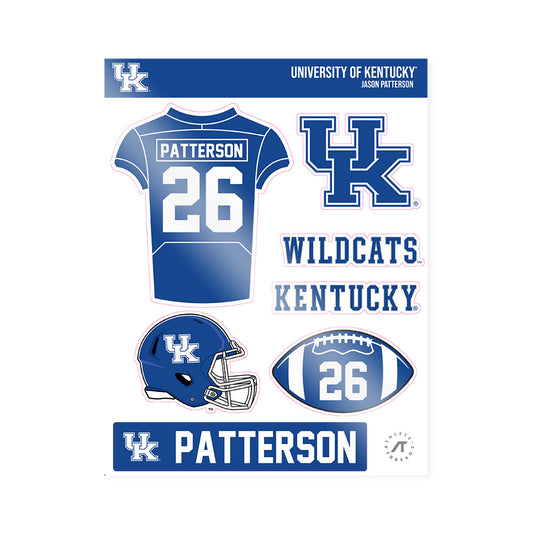 Kentucky - NCAA Football : Jason Patterson - Sticker Sheet-0