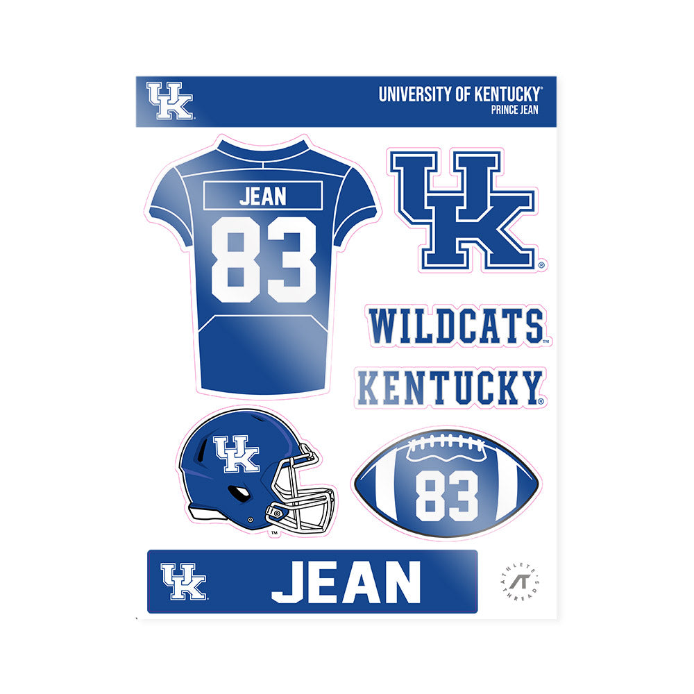 Kentucky - NCAA Football : Prince Jean - Sticker Sheet-0
