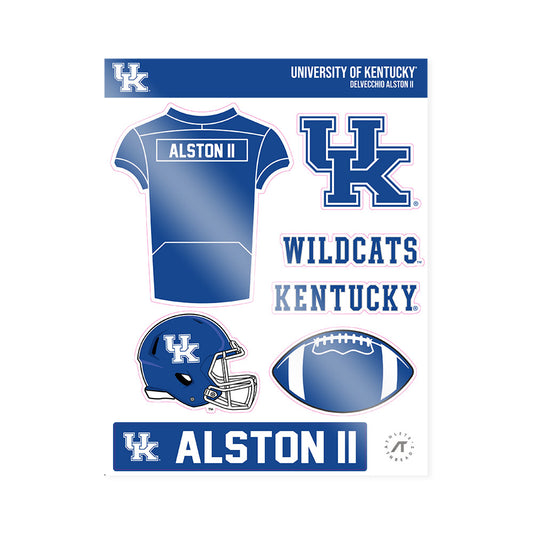 Kentucky - NCAA Football : Delvecchio Alston II - Sticker Sheet-0