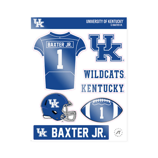 Kentucky - NCAA Football : CJ Baxter Jr. - Sticker Sheet-0