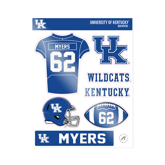 Kentucky - NCAA Football : Ben Myers - Sticker Sheet-0