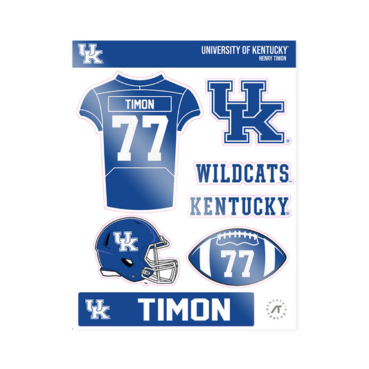 Kentucky - NCAA Football : Henry Timon - Sticker Sheet-0