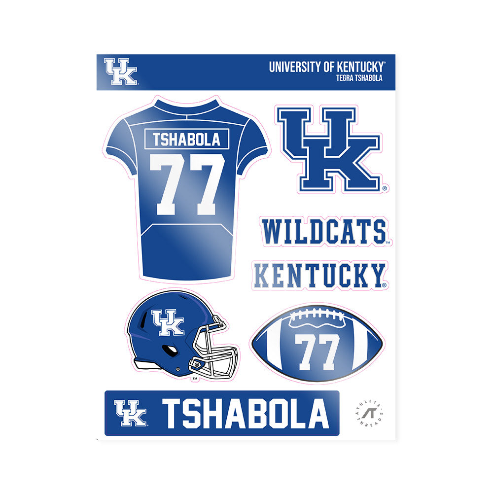 Kentucky - NCAA Football : Tegra Tshabola - Sticker Sheet-0