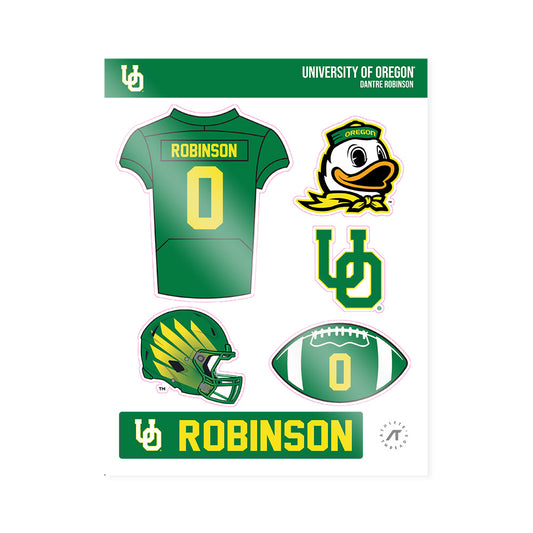 Oregon - NCAA Football : D'Antre Robinson - Sticker Sheet-0
