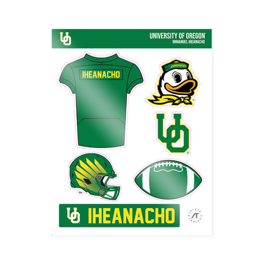 Oregon - NCAA Football : Immanuel Iheanacho - Sticker Sheet-0