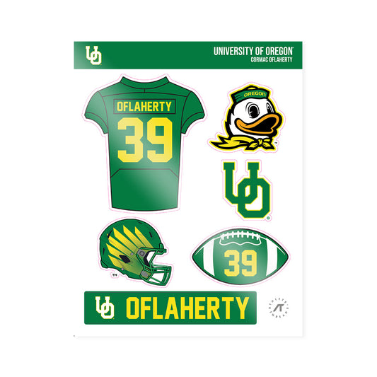 Oregon - NCAA Football : Cormac OFlaherty - Sticker Sheet-0