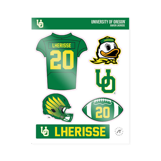 Oregon - NCAA Football : Xavier Lherisse - Sticker Sheet-0