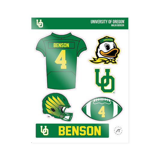 Oregon - NCAA Football : Malik Benson - Sticker Sheet-0