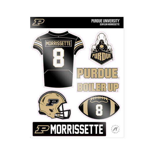 Purdue - NCAA Football : Denylon Morrissette - Sticker Sheet-0