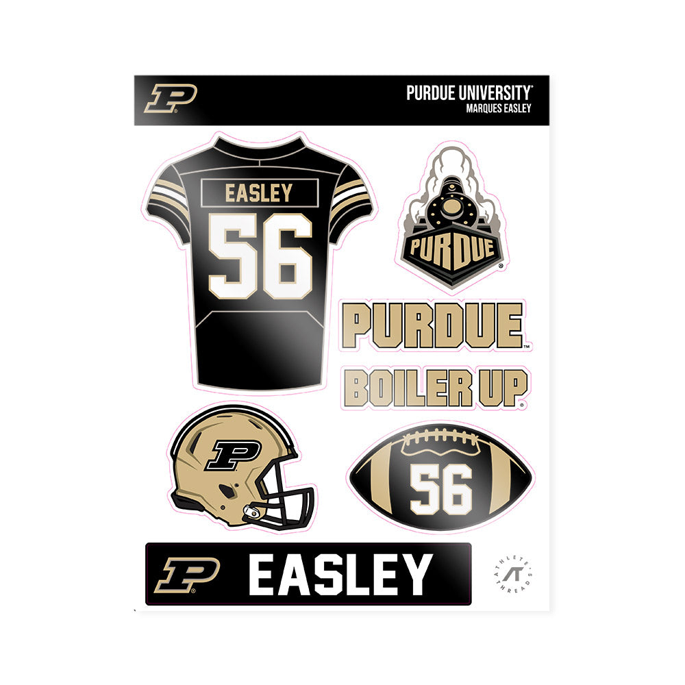 Purdue - NCAA Football : Marques Easley - Sticker Sheet-0