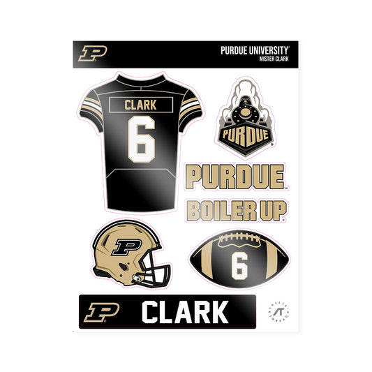 Purdue - NCAA Football : Mister Clark - Sticker Sheet-0