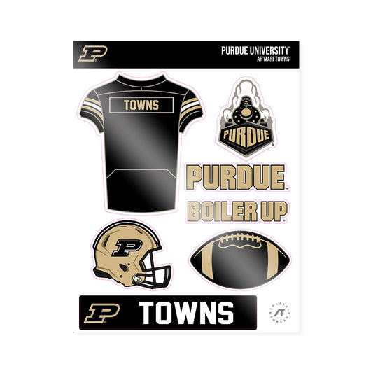 Purdue - NCAA Football : Ar'Mari Towns - Sticker Sheet-0