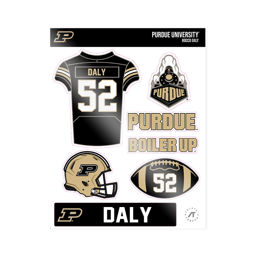 Purdue - NCAA Football : Rocco Daly - Sticker Sheet-0