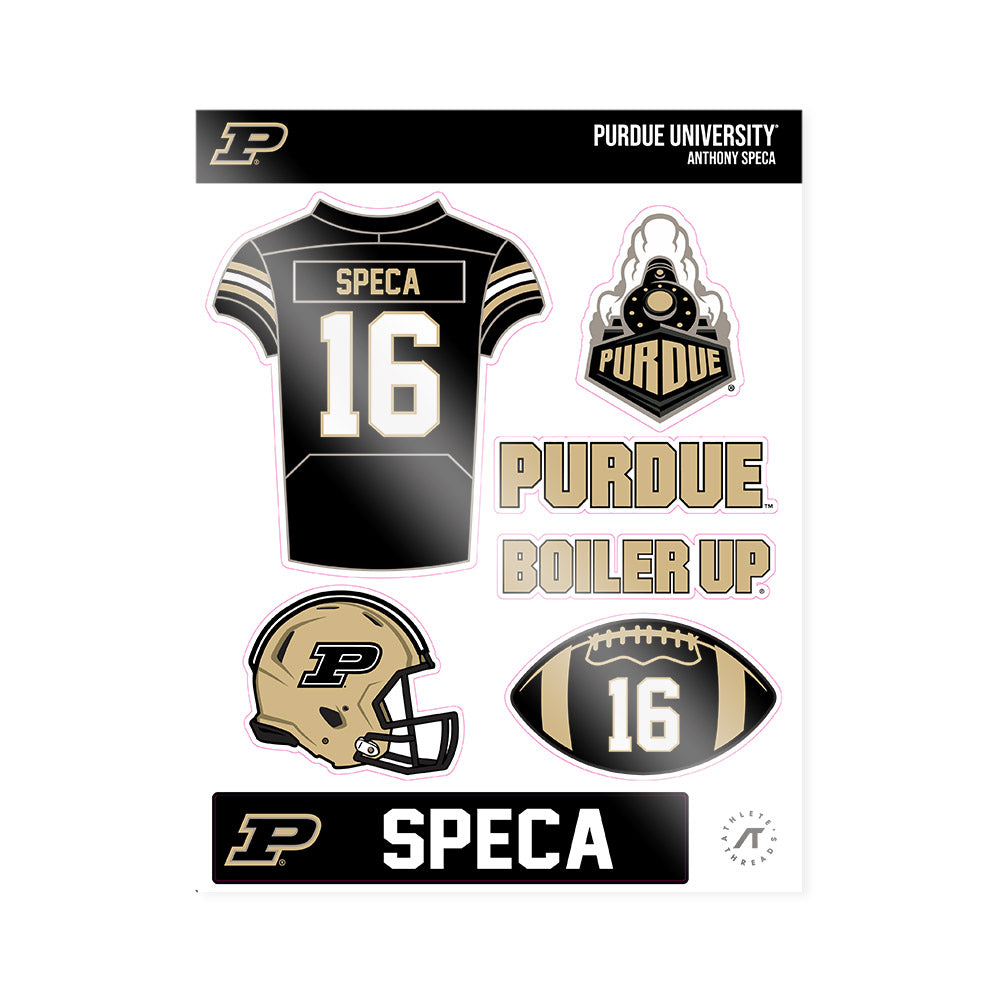Purdue - NCAA Football : Anthony Speca - Sticker Sheet-0