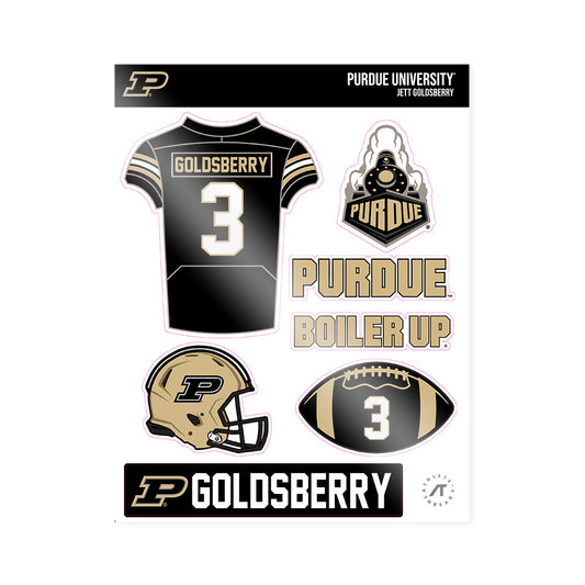 Purdue - NCAA Football : Jett Goldsberry - Sticker Sheet-0