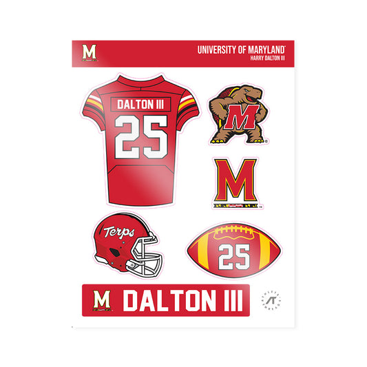Maryland - NCAA Football : Harry Dalton III - Sticker Sheet-0