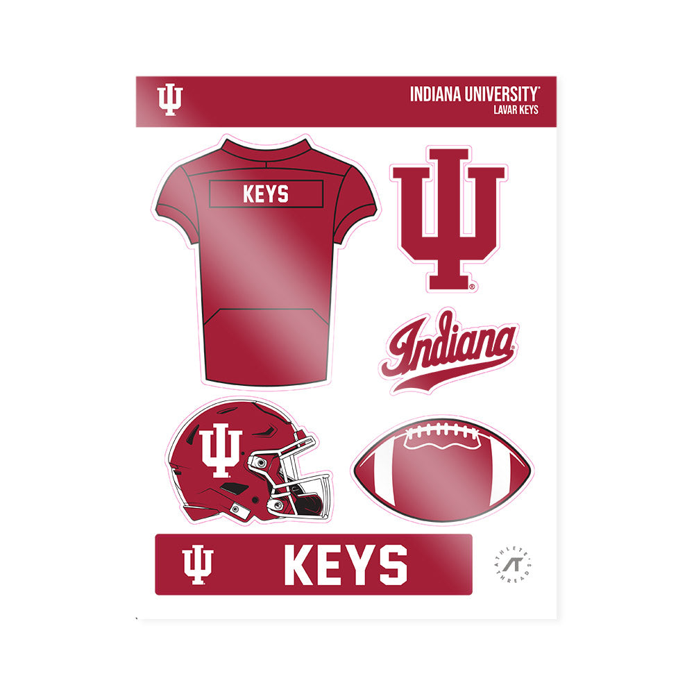 Indiana - NCAA Football : Lavar Keys - Sticker Sheet-0