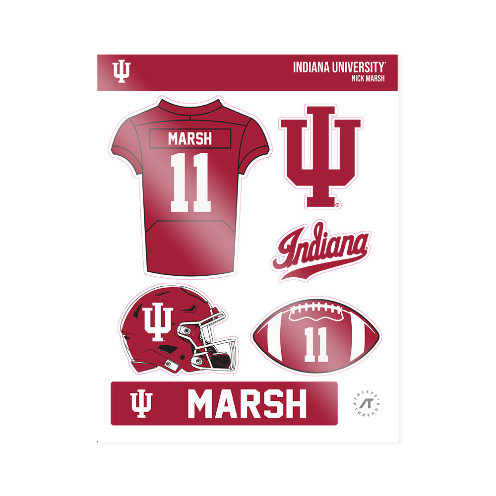Indiana - NCAA Football : Nick Marsh - Sticker Sheet-0