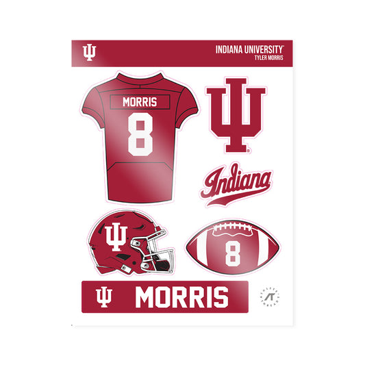 Indiana - NCAA Football : Tyler Morris - Sticker Sheet-0
