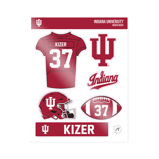 Indiana - NCAA Football : Heath Kizer - Sticker Sheet-0
