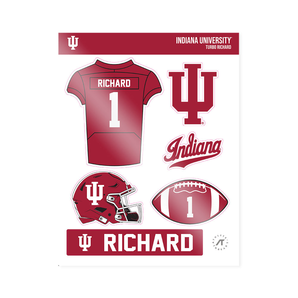 Indiana - NCAA Football : Turbo Richard - Sticker Sheet-0
