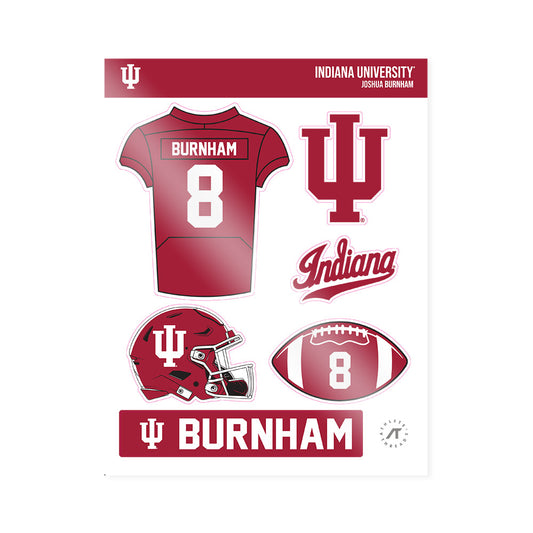 Indiana - NCAA Football : Joshua Burnham - Sticker Sheet-0