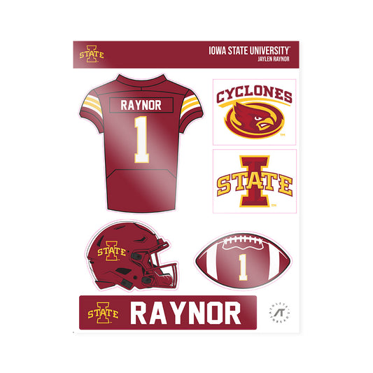Iowa State - NCAA Football : Jaylen Raynor - Sticker Sheet-0