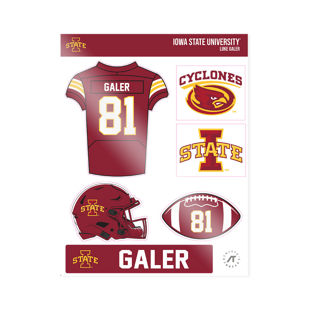 Iowa State - NCAA Football : Luke Galer - Sticker Sheet-0