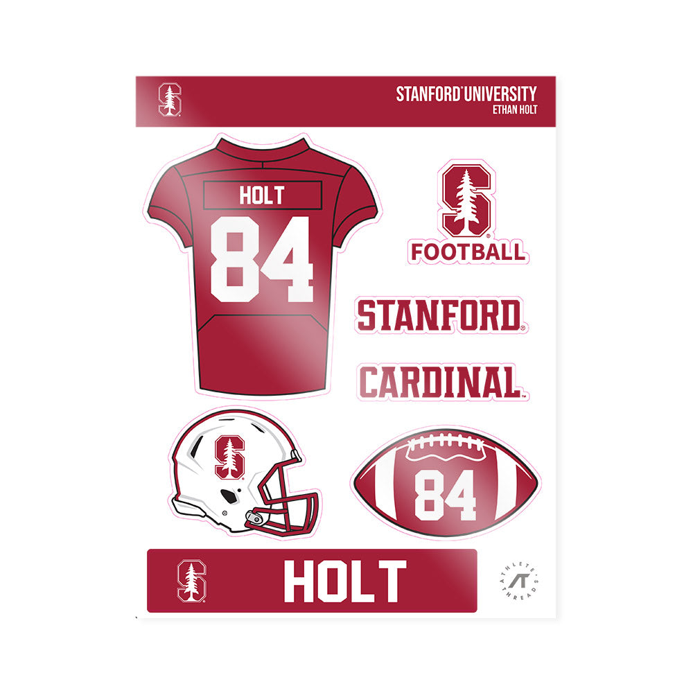 Stanford - NCAA Football : Ethan Holt - Sticker Sheet-0