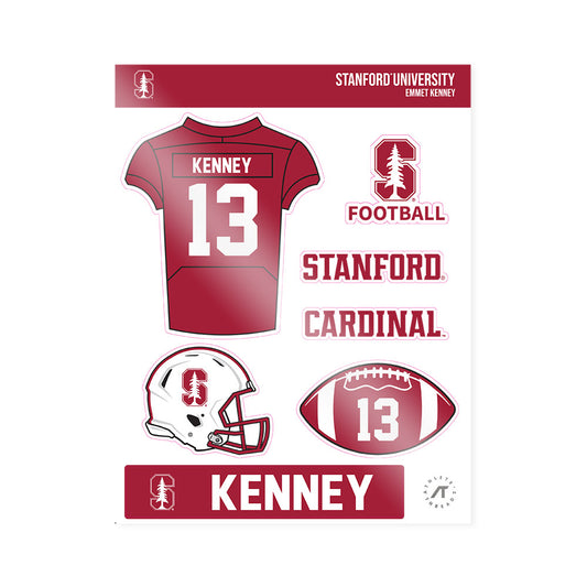 Stanford - NCAA Football : Emmet Kenney - Sticker Sheet-0