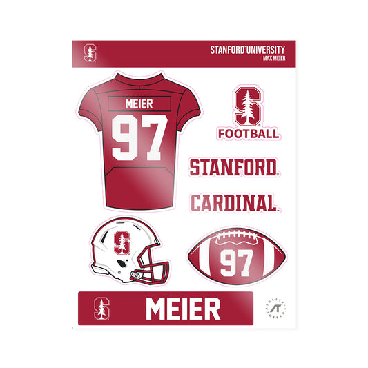 Stanford - NCAA Football : Max Meier - Sticker Sheet-0