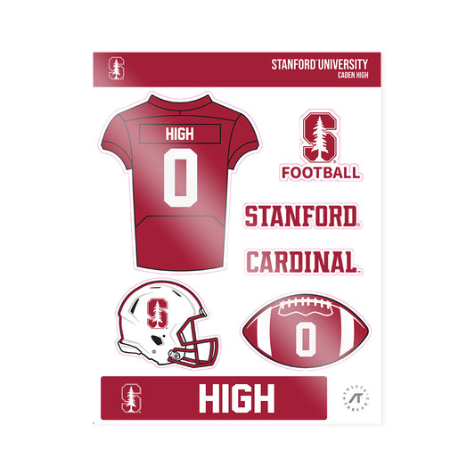 Stanford - NCAA Football : Caden High - Sticker Sheet-0