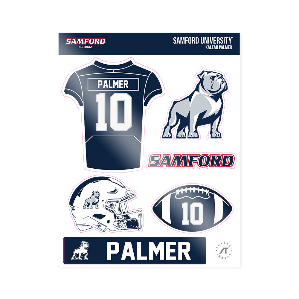 Samford - NCAA Football : Kaleah Palmer - Sticker Sheet-0