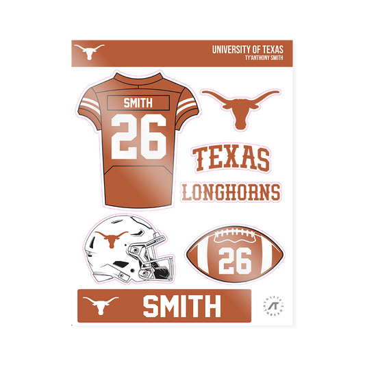 Texas - NCAA Football : Ty'Anthony Smith - Sticker Sheet-0