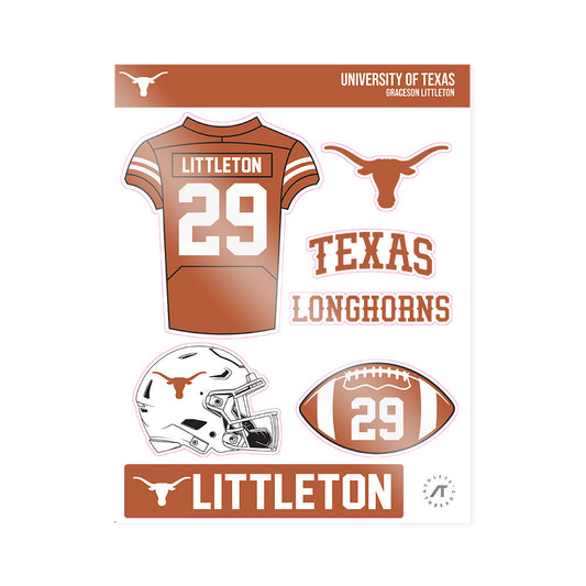 Texas - NCAA Football : Graceson Littleton - Sticker Sheet-0