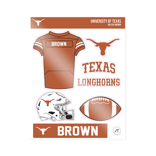 Texas - NCAA Football : Raleek Brown - Sticker Sheet-0