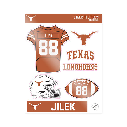 Texas - NCAA Football : Charlie Jilek - Sticker Sheet-0