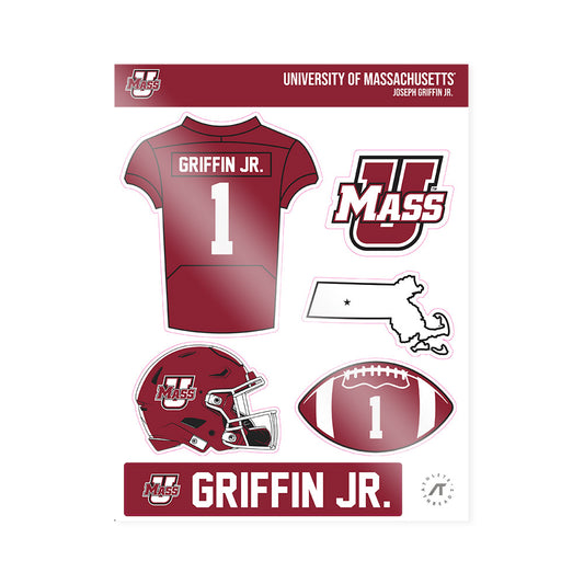 UMass - NCAA Football : Joseph Griffin Jr. - Sticker Sheet-0
