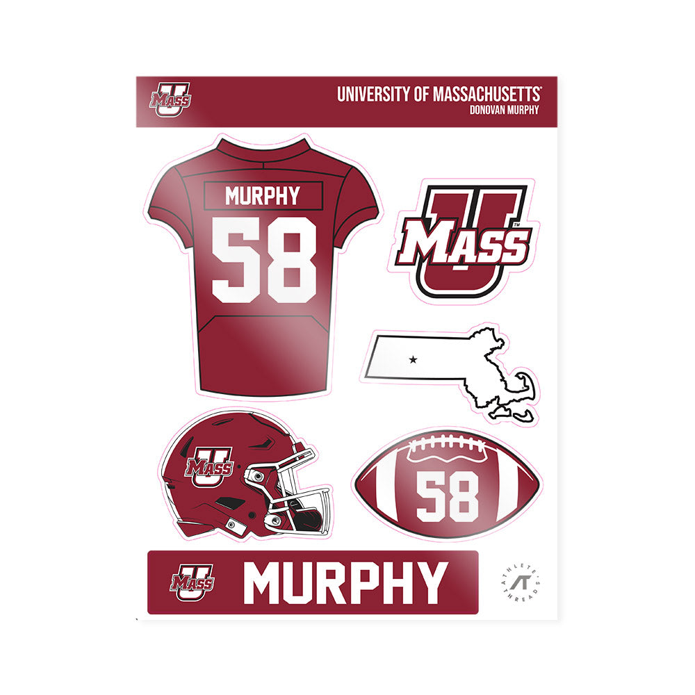 UMass - NCAA Football : Donovan Murphy - Sticker Sheet-0