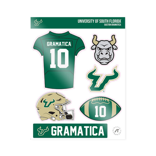 USF - NCAA Football : Gaston Gramatica - Sticker Sheet-0