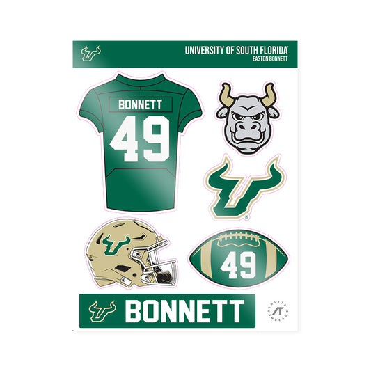 USF - NCAA Football : Easton Bonnett - Sticker Sheet-0