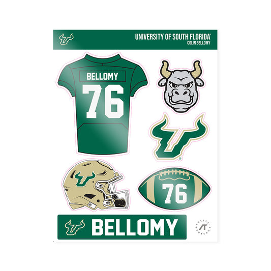 USF - NCAA Football : Colin Bellomy - Sticker Sheet-0
