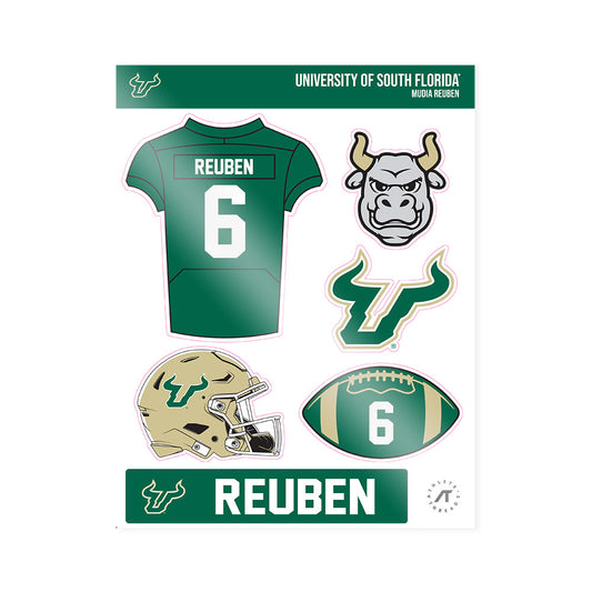 USF - NCAA Football : Mudia Reuben - Sticker Sheet-0